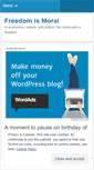 Mobile Screenshot of freedomismoral.com