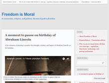 Tablet Screenshot of freedomismoral.com